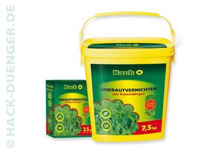 Weed killer with turf fertilizer: Hack-Dünger (HHG mbH)